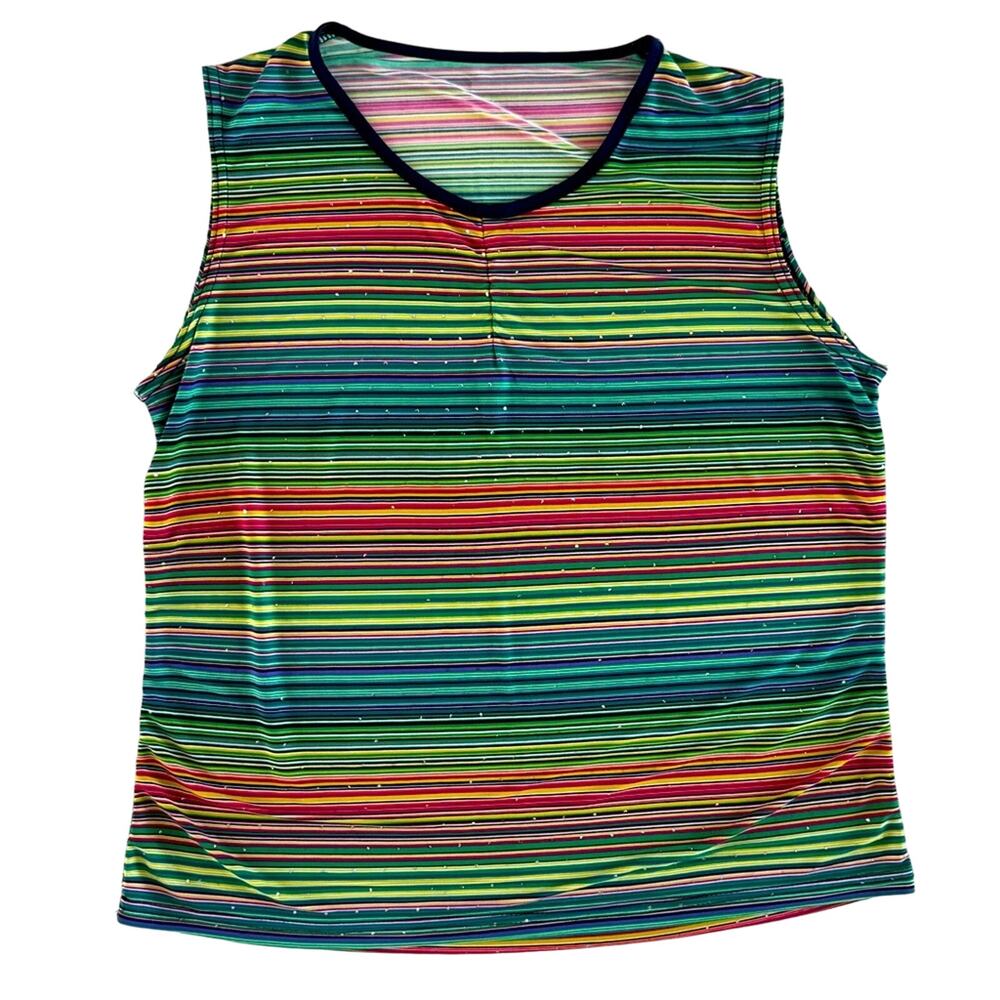 Vintage striped top with sparkles